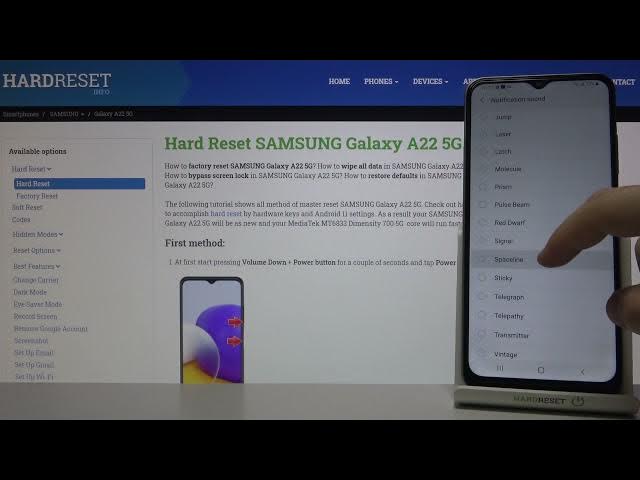 Video thumbnail for Samsung Galaxy A22 5G Notification Tones Presentation