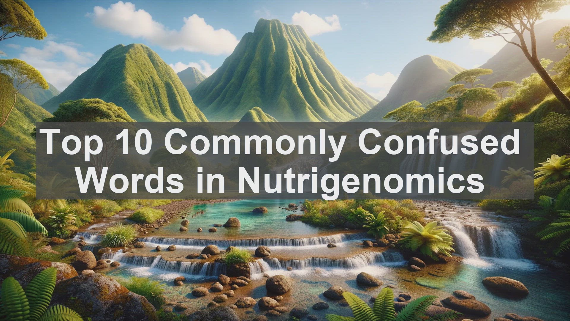 'Video thumbnail for Top 10 Commonly Confused Words in Nutrigenomics'