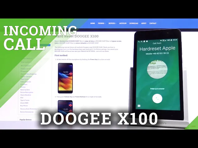 Video thumbnail for Doogee X100 Incoming Call Animation & Settings