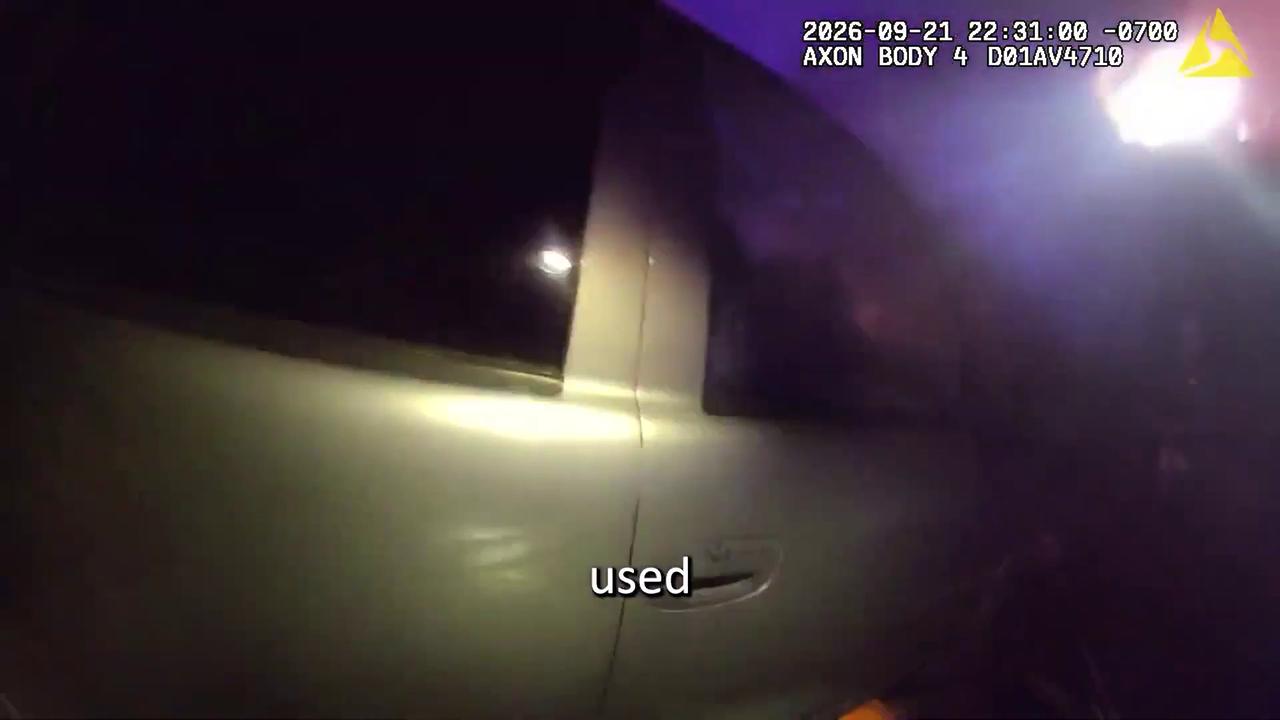 Video thumbnail for US: Cops Rescue Man From Burning SUV After 111-MPH Police Chase Ends In Crash.