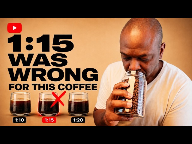 Video thumbnail for Is 1:15 Really the Best Coffee Ratio? I Put It to the Test