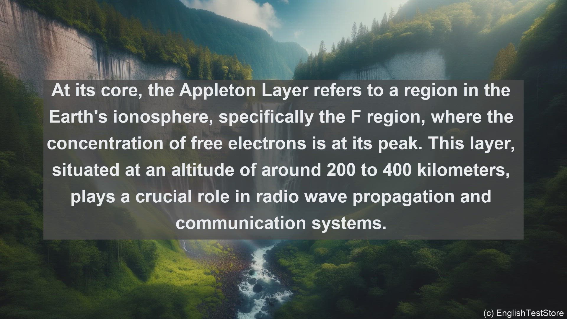 'Video thumbnail for Appleton layer in science  definition and examples'