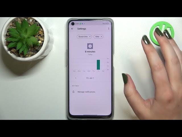 Video thumbnail for How to Check Total Screen Time on Realme 9i – Use Screen Time Statistic