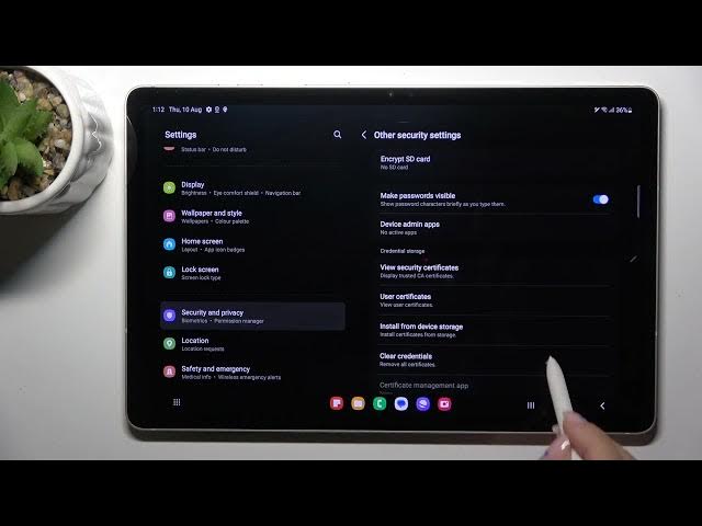 Video thumbnail for How to Clear Credentials on Samsung Galaxy Tab S9?
