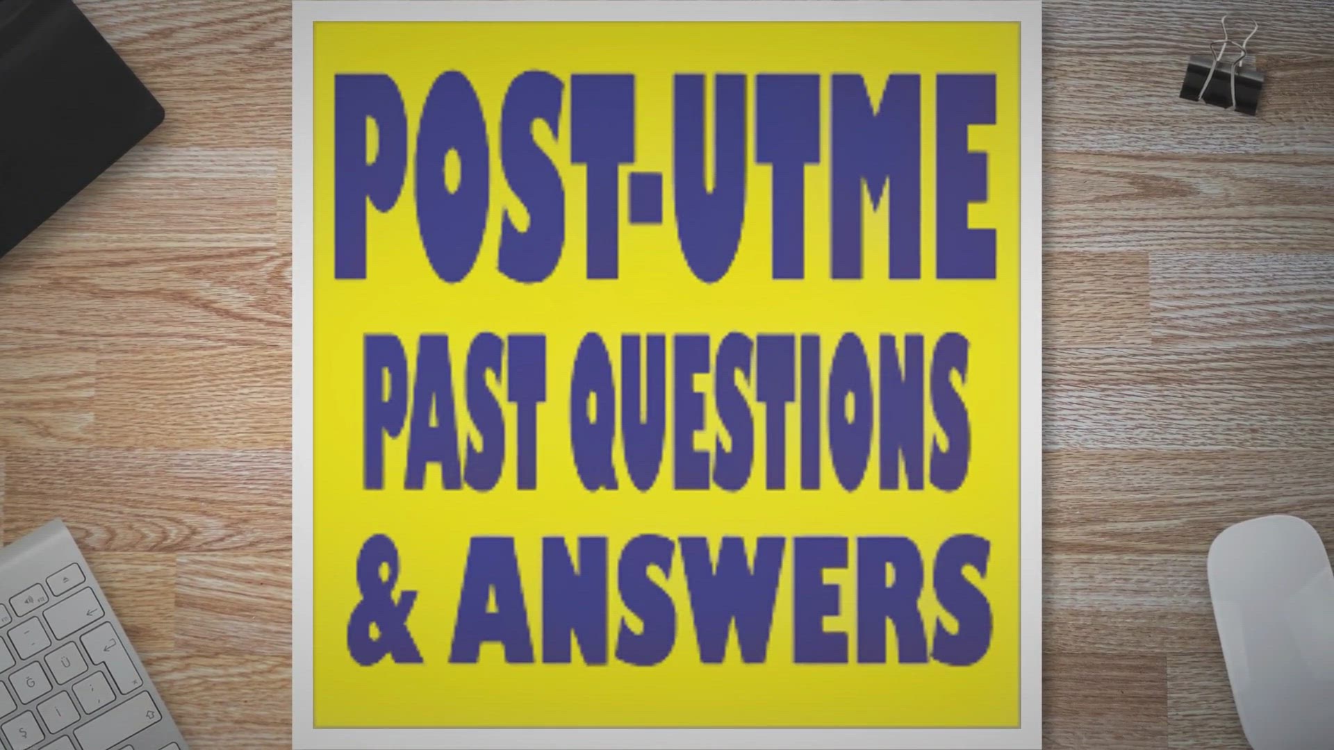 Video thumbnail for Post-UTME Past Questions & Answers [Free Download] For All Universities In Nigeria ⋆ Legit School News