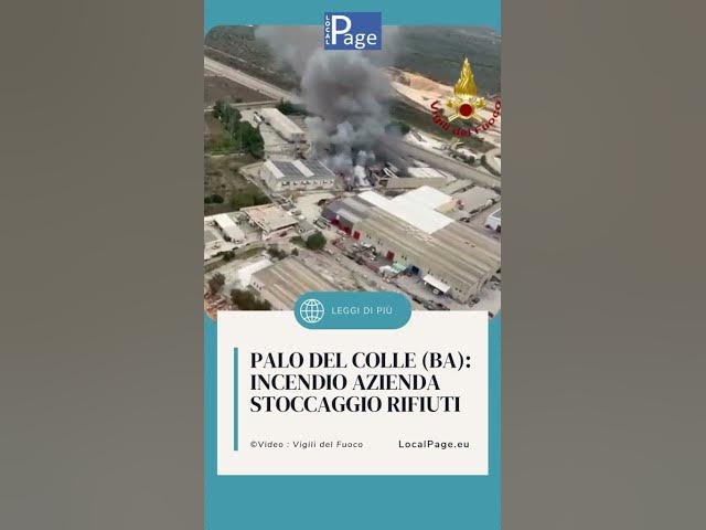Video thumbnail for 🔥 Incendio a Palo del Colle