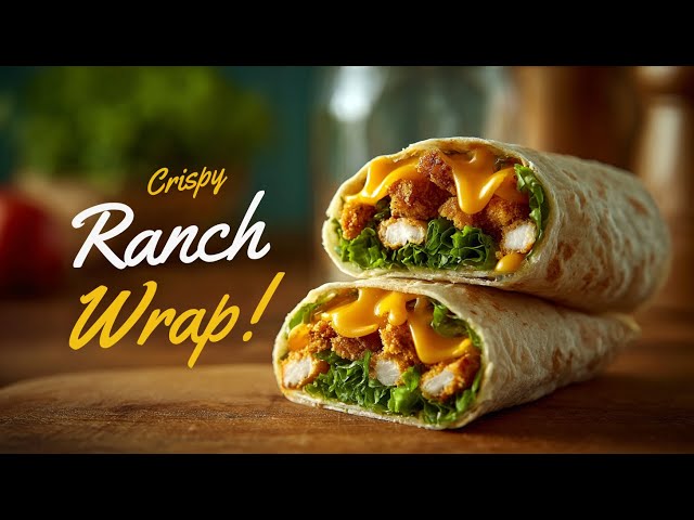 Video thumbnail for Crispy Chicken Ranch Snack Wrap (Fast & Easy Homemade Copycat!)