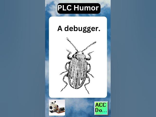 'Video thumbnail for PLC Humor - programmer kills a bug...'