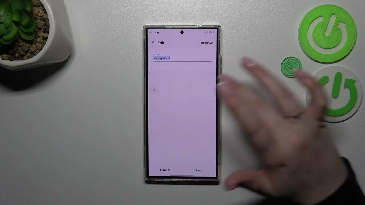 Video thumbnail for How to Add Fingerprint to SAMSUNG Galaxy S24 Ultra - Registering a Fingerprint