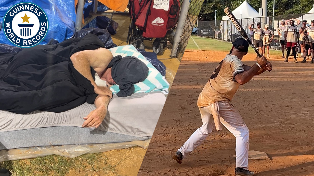 'Video thumbnail for Longest marathon playing softball'