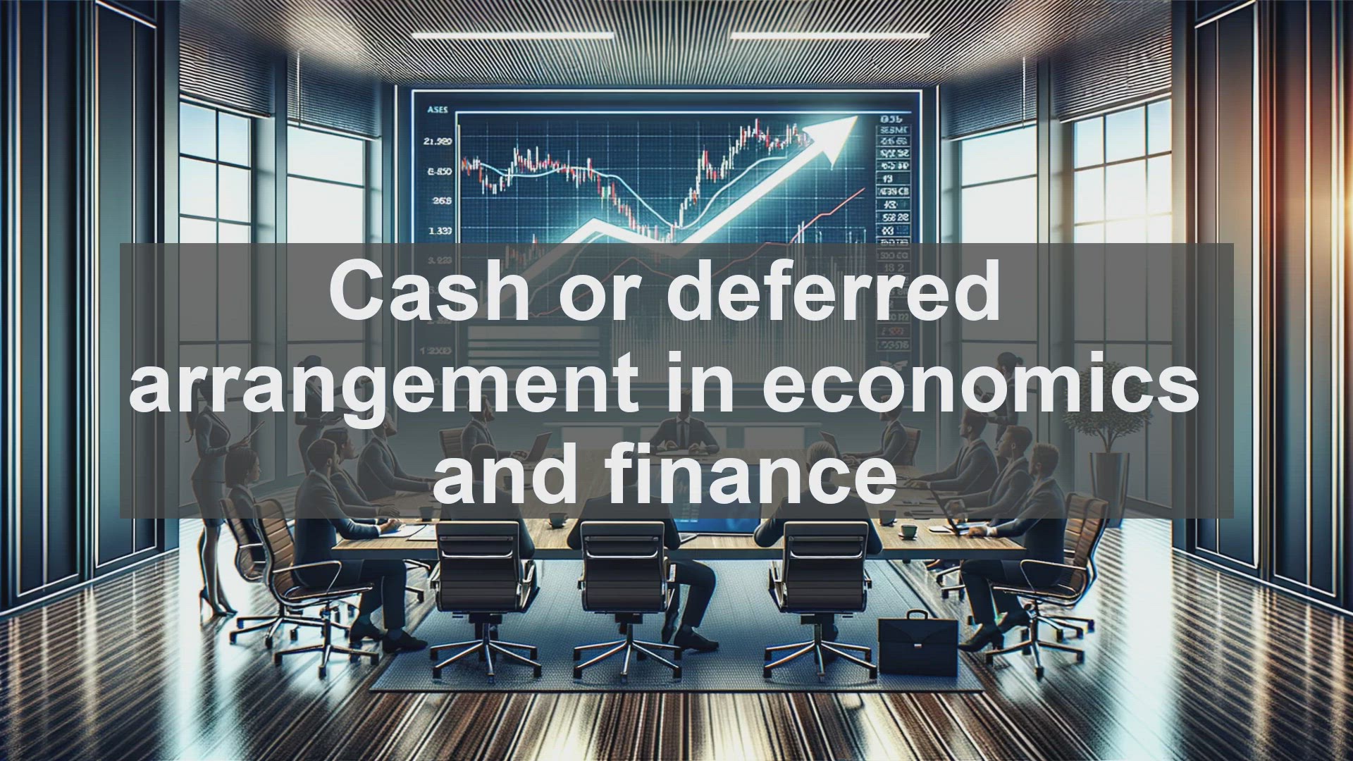 'Video thumbnail for Cash or deferred arrangement in economics and finance'