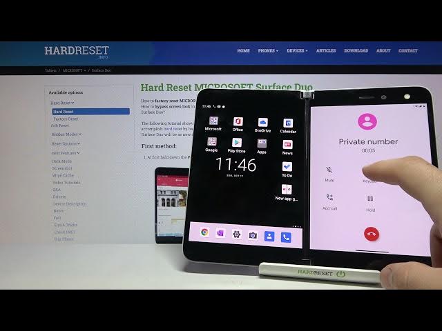 Video thumbnail for How to Answer Incoming Call on MICROSOFT Surface Duo - Incoming Call Animation