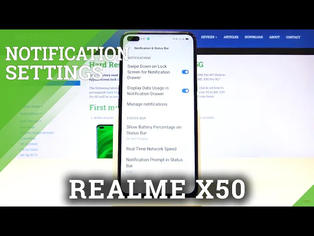 Video thumbnail for How to Turn Off Notifications from an App in Realme X50 - Manage Notification Settings