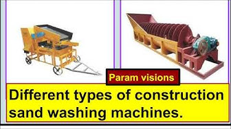 'Video thumbnail for Different types of construction sand washing machine/Various types of sand washing machine.'