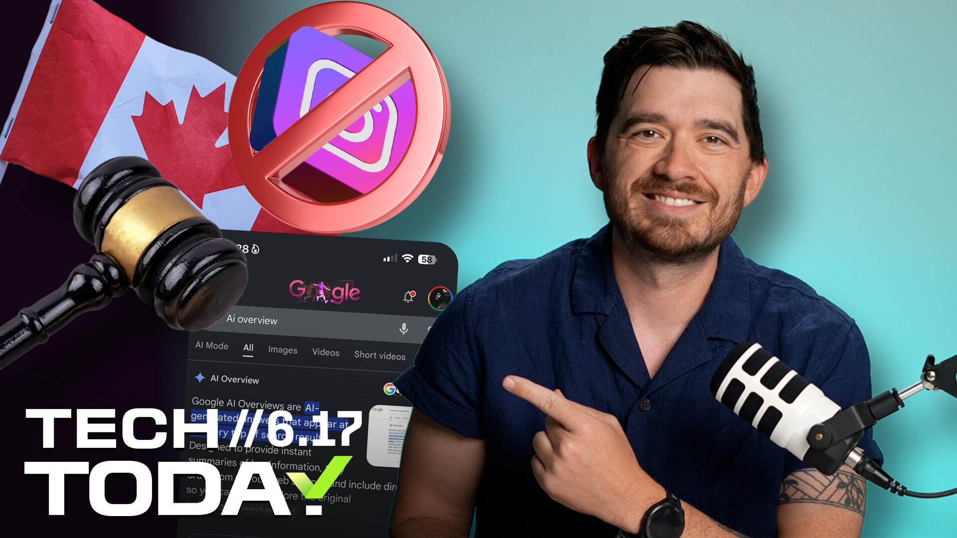 Video thumbnail for Google Sued Over AI Search, the Future of Touchscreen MacBooks, and Canada Targets Teen Social Media Use | Tech Today