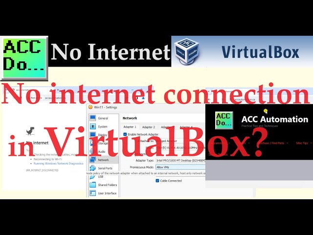 'Video thumbnail for No Internet Connection in Virtualbox?'