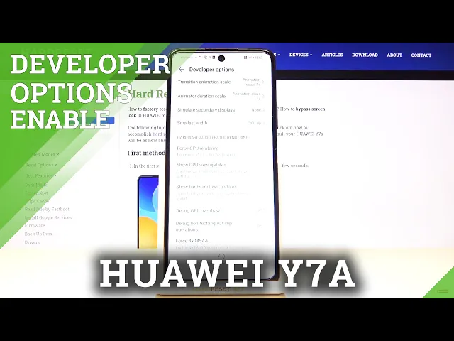 Video thumbnail for How to Enable Developer Mode in HUAWEI Y7a – Find Advanced System Settings