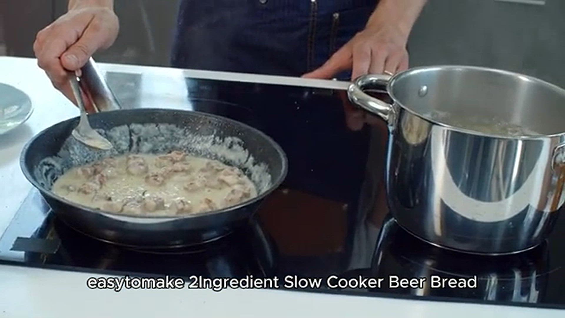 Video thumbnail for 2-Ingredient Slow Cooker Beer Bread