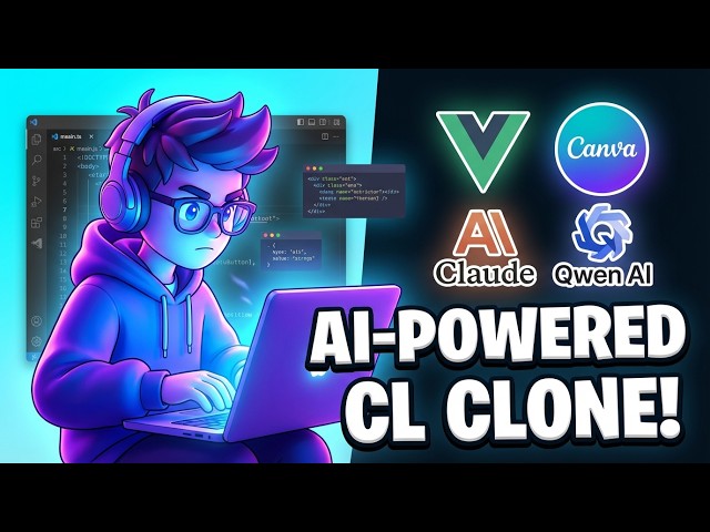 Video thumbnail for I Built Vue.js Canva Clone Using Claude & Qwen AI  From Scratch Using Fabric.js & jsPDF in Browser