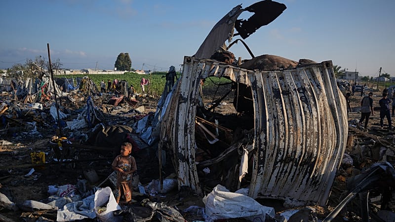 Video thumbnail for Palestinians across Gaza Strip mark 1,000 days of war