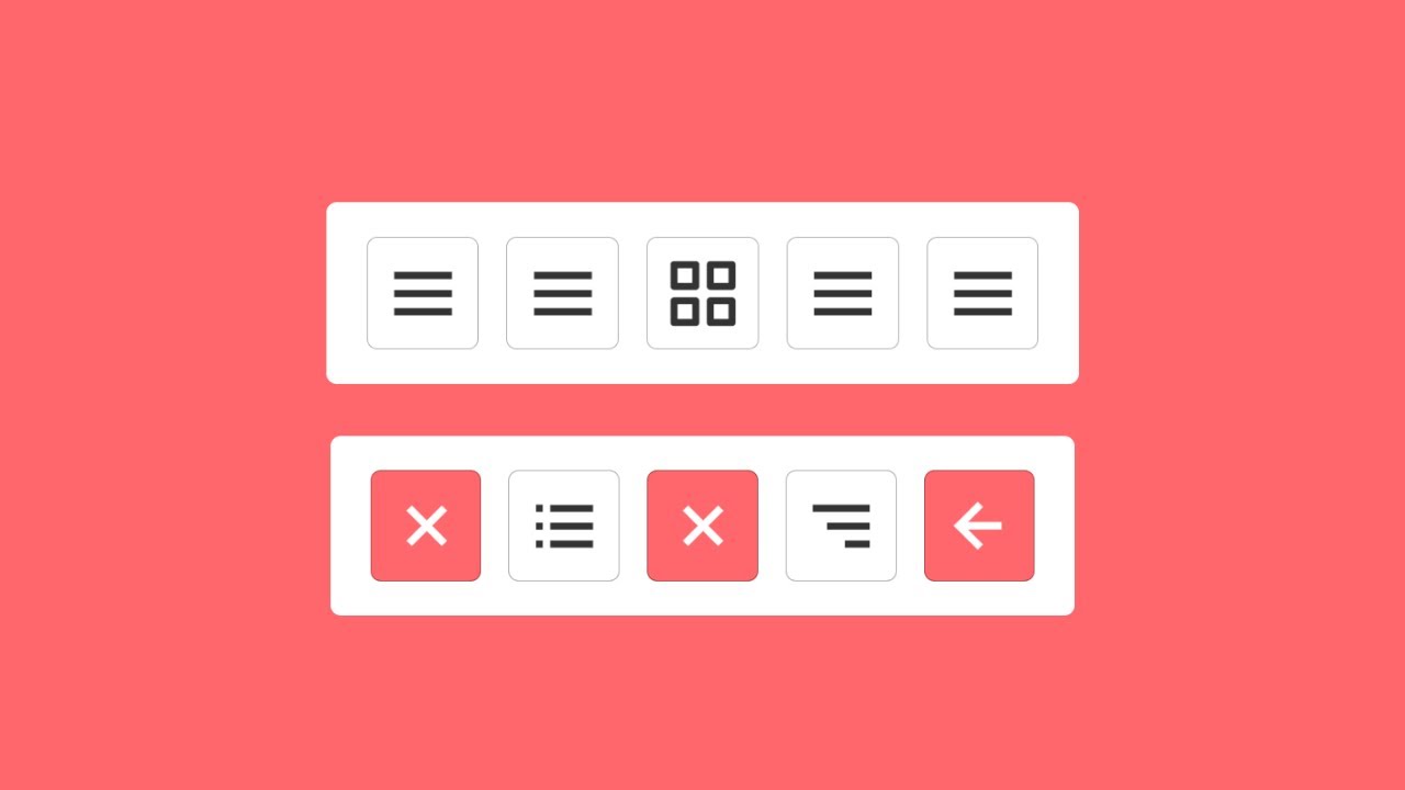 'Video thumbnail for All Hamburger Menu Animation in HTML CSS and JavaScript'