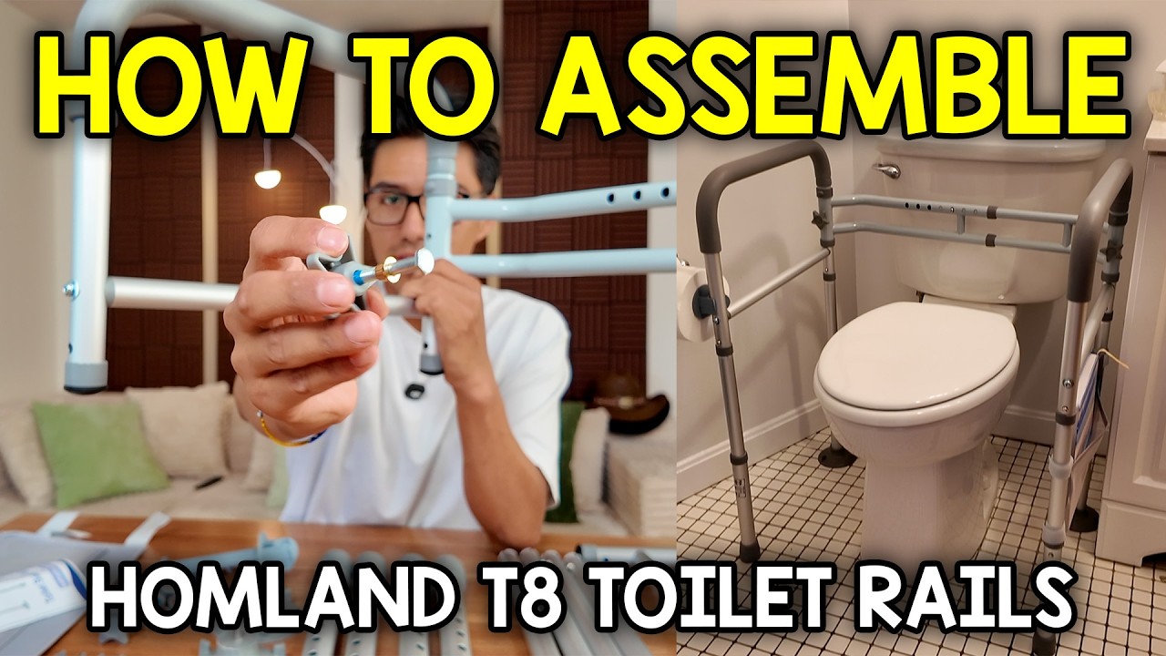 Video thumbnail for How To Assemble The HOMLAND T8 Toilet Safety Rails
