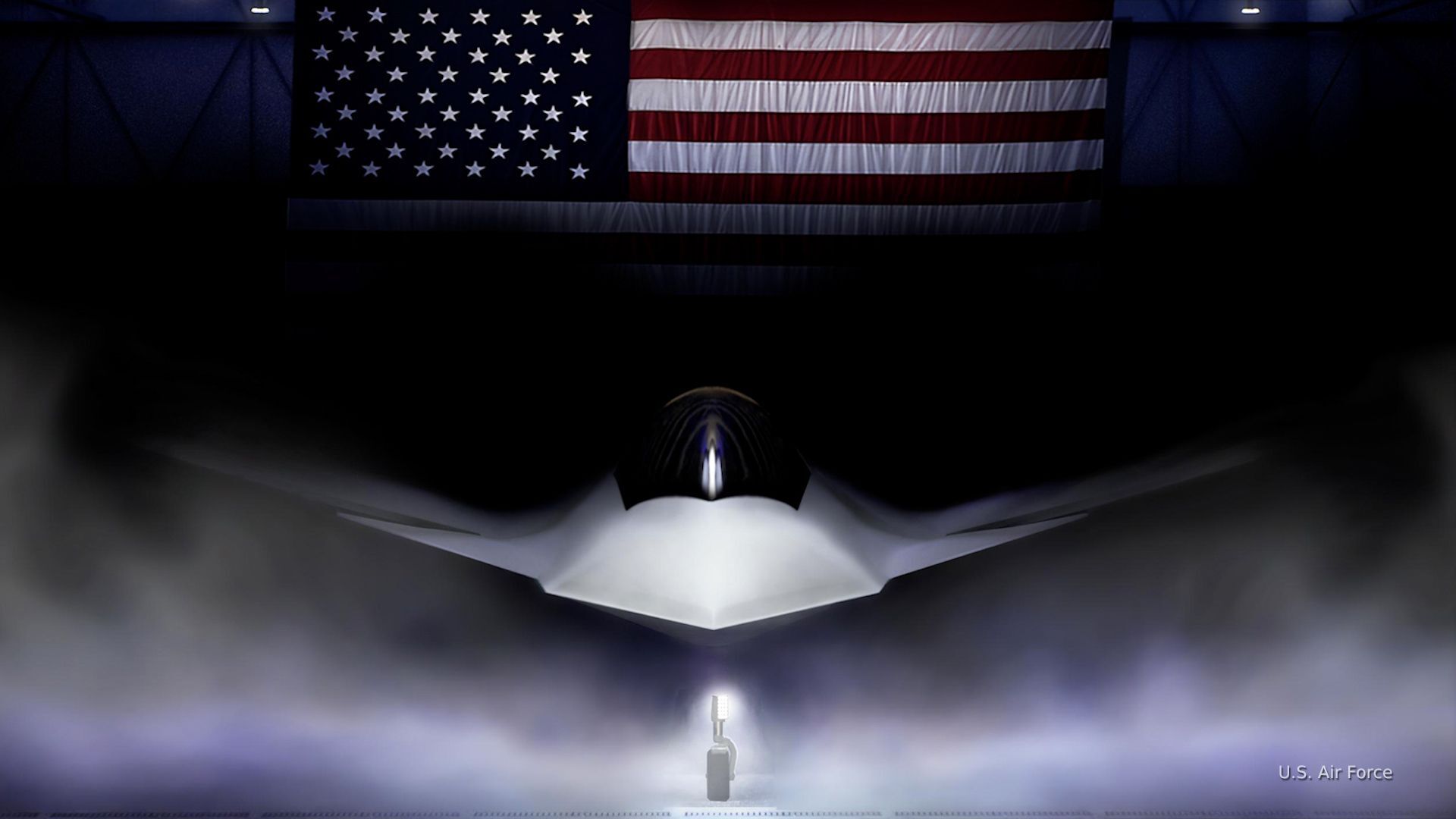 'Video thumbnail for Air Force unveils vision for future with F-47 fighter and unmanned aircraft'