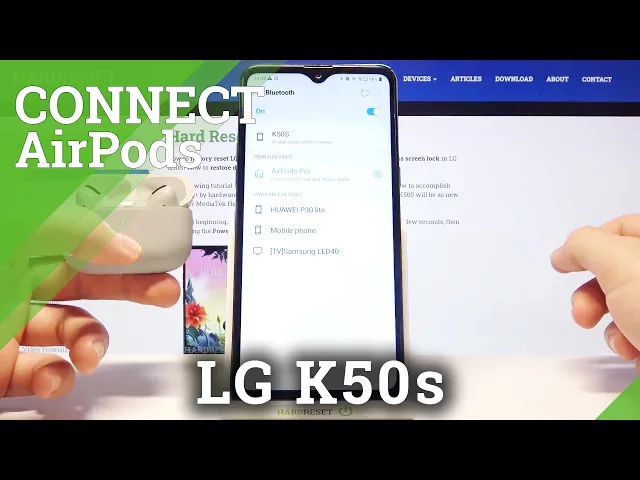 Video thumbnail for How to Pair AirPods with LG K50s – Connect Devices
