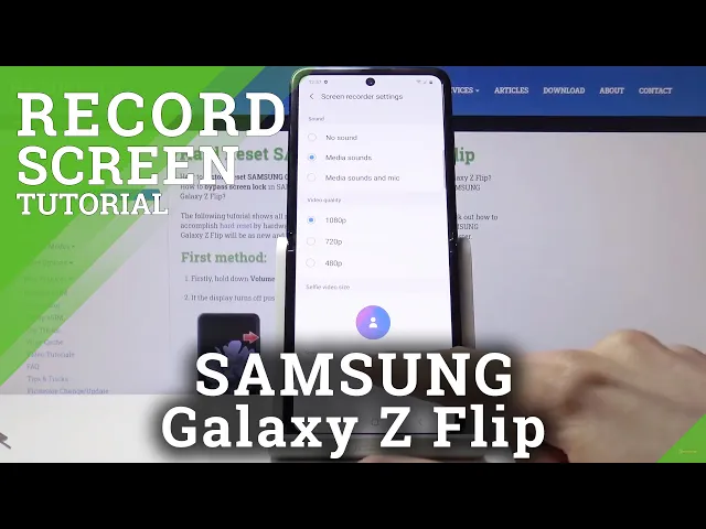 Video thumbnail for How to Record Screen in SAMSUNG Galaxy Z Flip – Locate Screen Videos