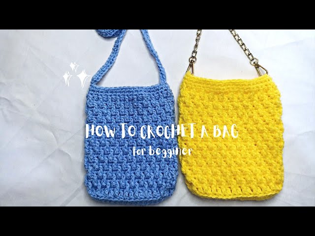 Video thumbnail for Super Easy DIY Crochet Bag | Crochet Shoulder Bag | Crossbody Bag Tutorial | Sitn'crochet