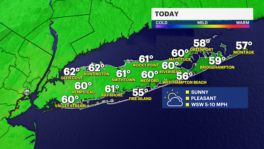 Video thumbnail for Fantastic Friday on Long Island, spotty weekend showers