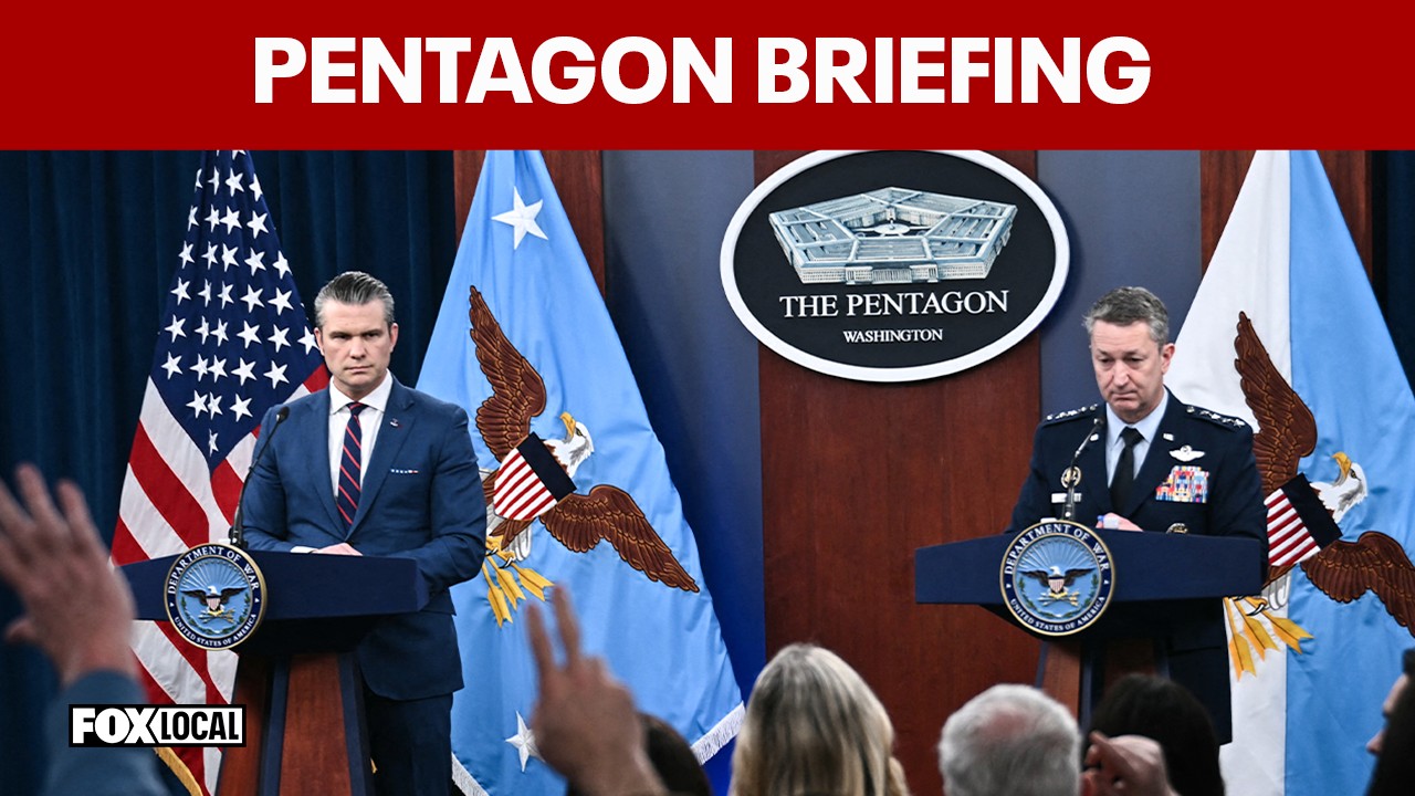 Video thumbnail for FULL: Pentagon briefing gives update on Iran strikes