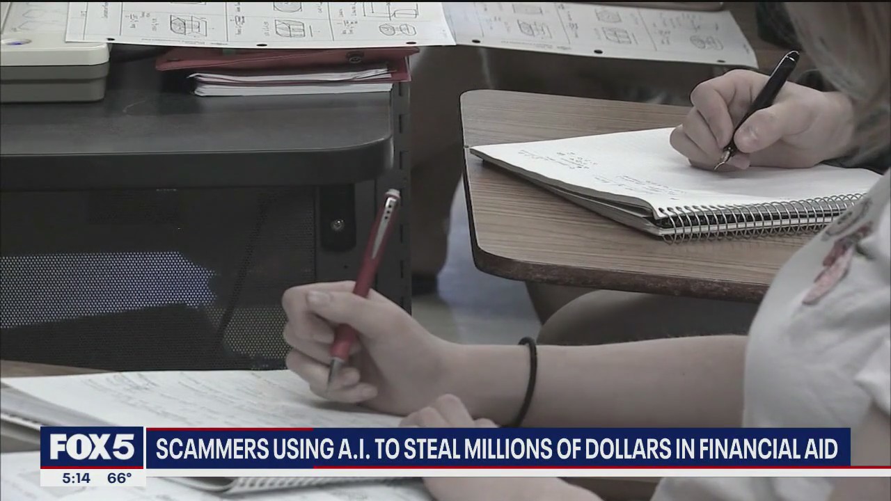 Video thumbnail for Scammers use AI to steal financial aid money