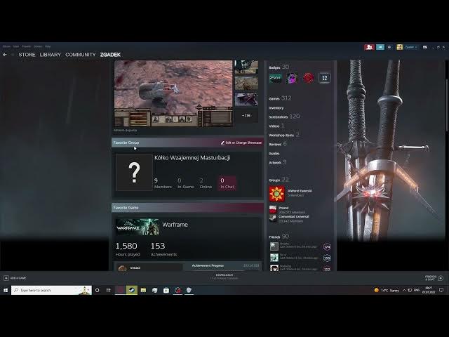 Video thumbnail for Steam 2022 - How To Change Featured Group