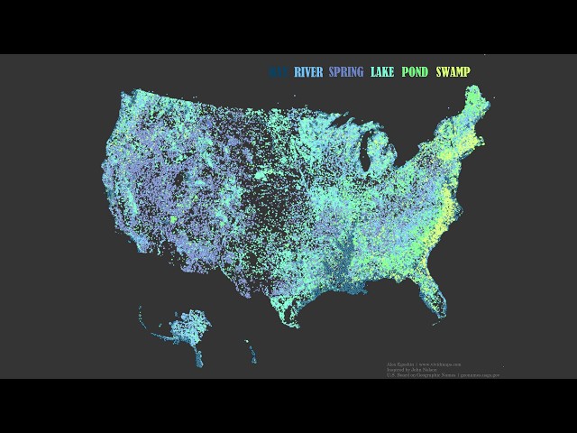 Video thumbnail for Toponymic maps of the United States
