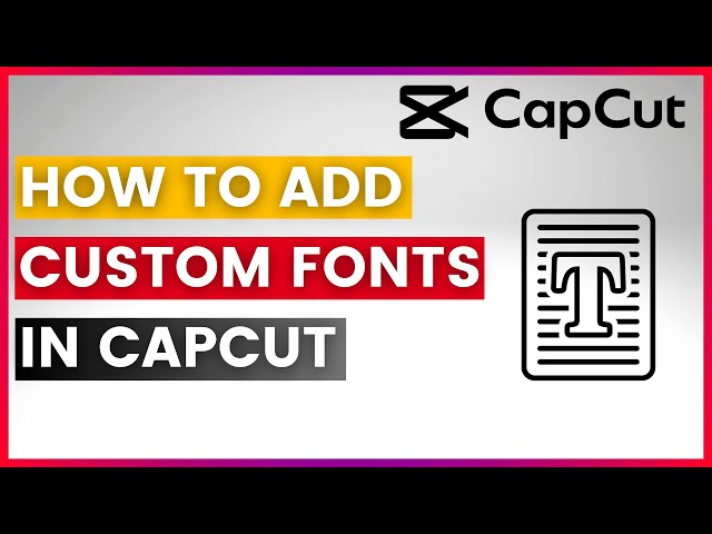 Video thumbnail for How To Add Custom Fonts On CapCut (In 2025)