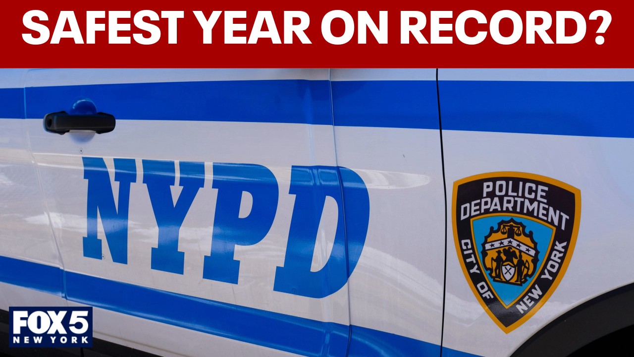 Video thumbnail for NYC on track for safest year in recorded history, NYPD says