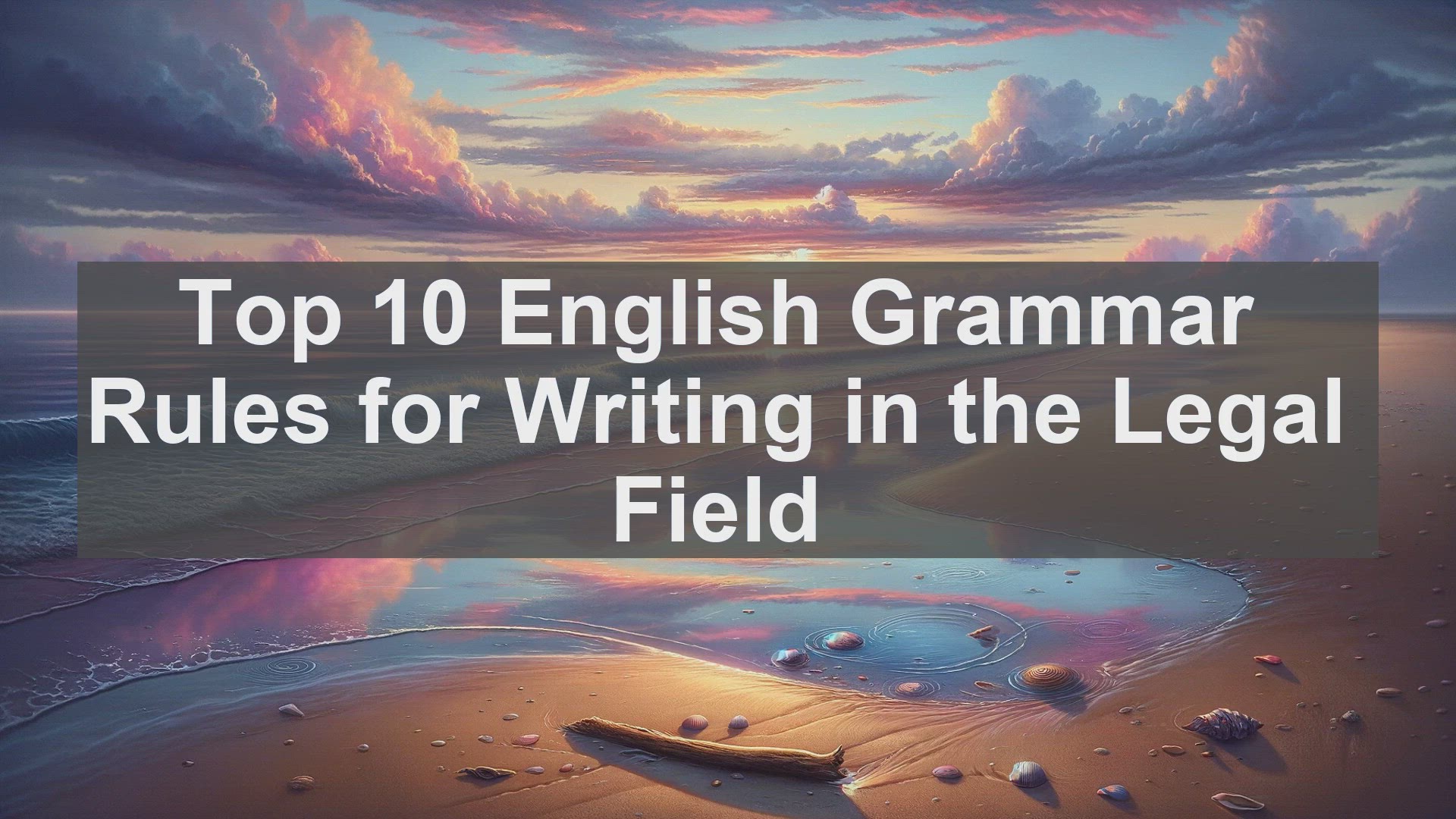 'Video thumbnail for Top 10 English Grammar Rules for Writing in the Legal Field'