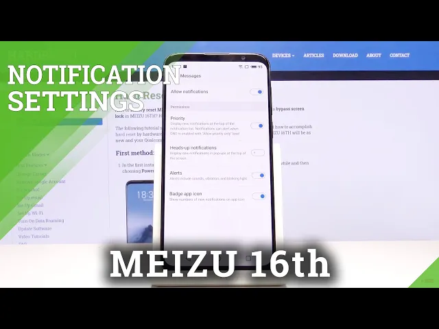 Video thumbnail for How to Customize Notification for Messages in MEIZU 16th – Notification Settings