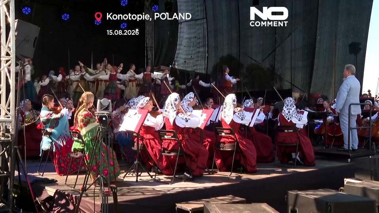 Video thumbnail for Europe’s tallest Virgin Mary statue unveiled in Polish village