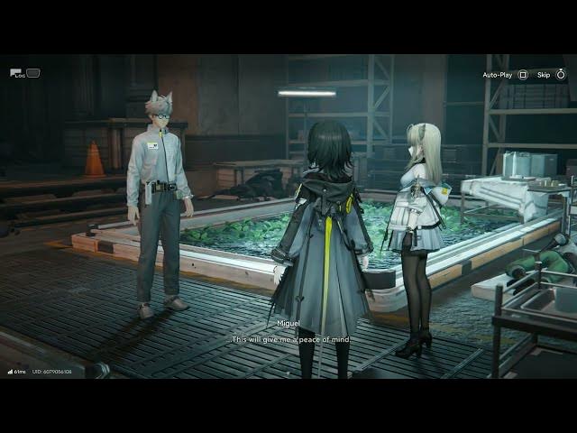 Video thumbnail for Arknights: Endfield - Break The Siege: Meet Miguel Cutscene: Gather Buckflower, Craft, Heal Tutorial