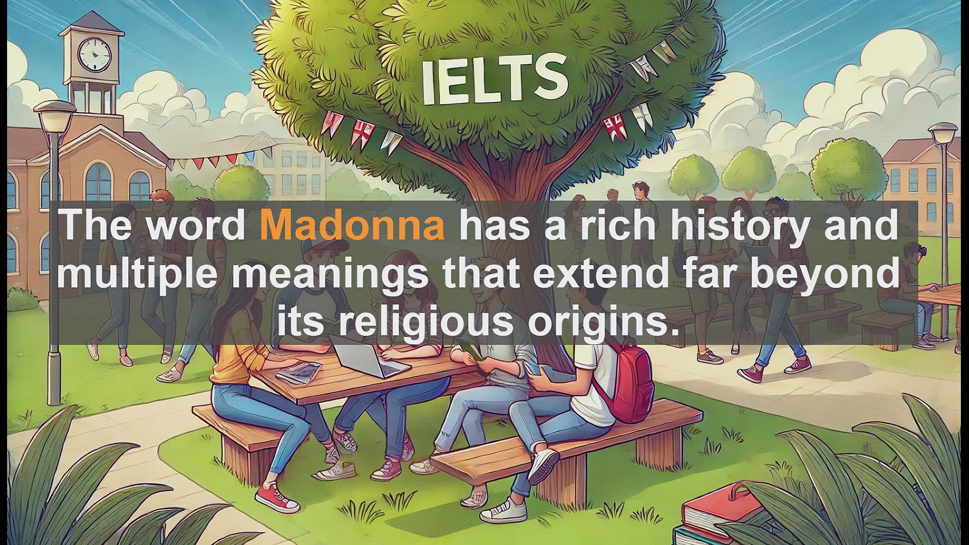 'Video thumbnail for 2000 Must Know IELTS 9.0 Vocabulary - Madonna: More Than a Religious Icon'