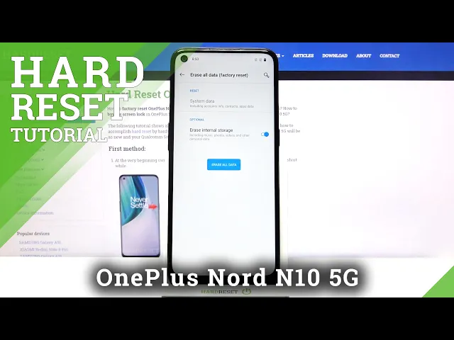Video thumbnail for How to Hard Reset Using Settings ONEPLUS Nord N10 5G – Remove Files with System Reset Settings
