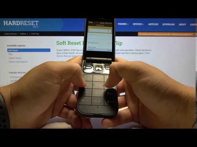 Video thumbnail for How to Add Events to Calender on NOKIA 2720 Flip