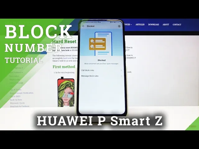 Video thumbnail for How to Block Numbers in HUAWEI P Smart Z – Block Unwanted Calls Easily
