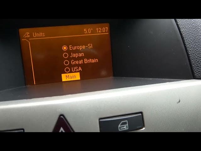 Video thumbnail for How to Change Units for Onboard Computer in Opel Astra H GTC (2004 - 2014)