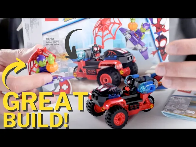 Video thumbnail for LEGO Marvel Spider-Man Miles Morales: 10781 Techno Trike