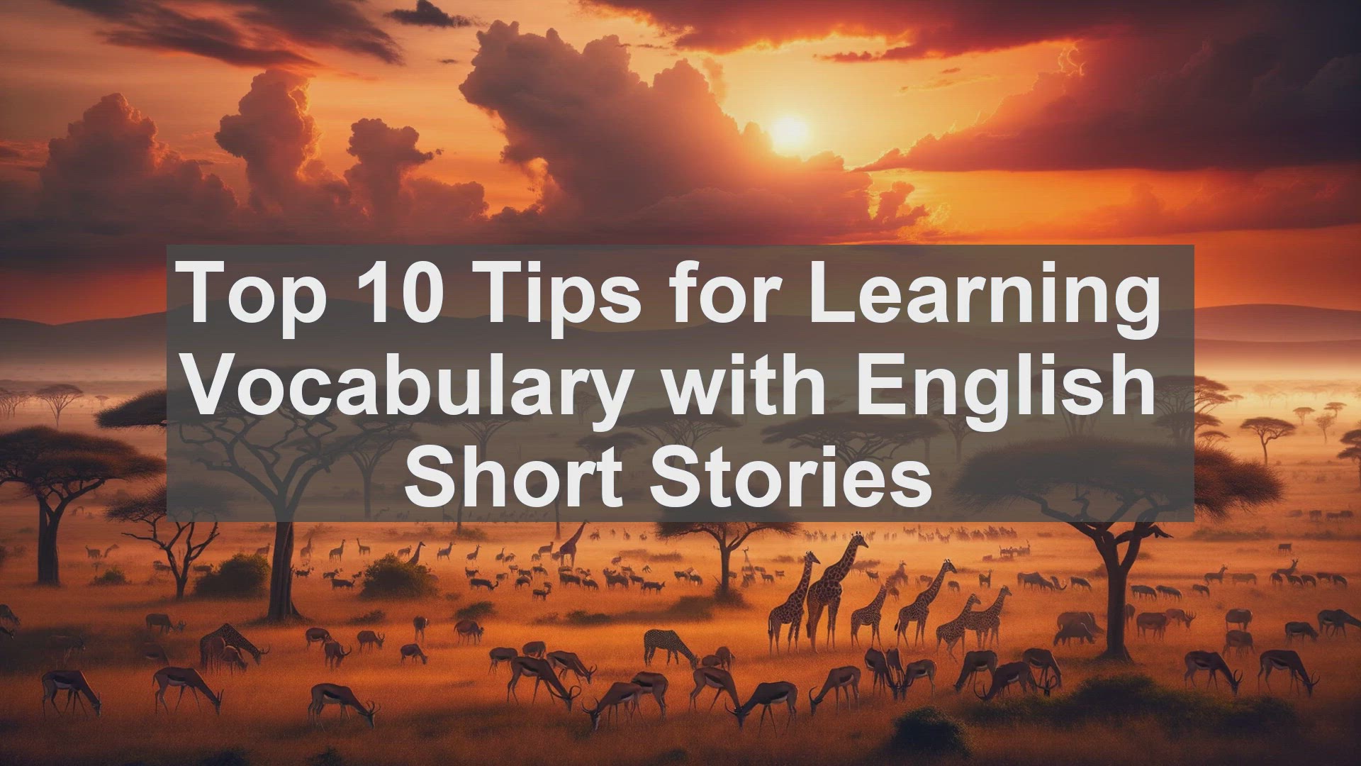 'Video thumbnail for Top 10 Tips for Learning Vocabulary with English Short Stories'