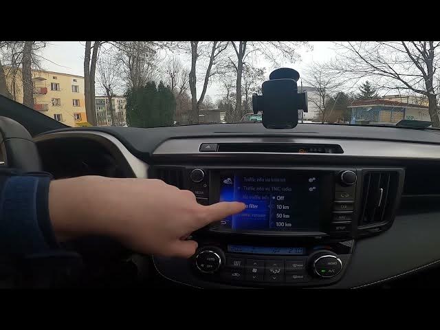 Video thumbnail for How to Find and Manage Traffic Settings in Toyota RAV 4 IV (2013 - 2018) - Use Traffic Settings