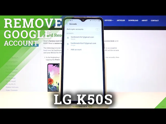 Video thumbnail for Gmail Account Managing on LG K50S - How to Logout from Gmail
